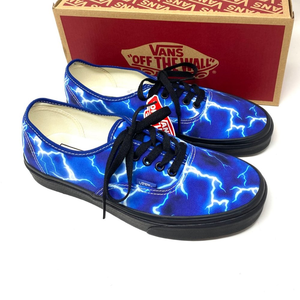 💖MEGA SALE💖VANS Women  VN0A5HZS9FT Authentic Lightning Blue Canvas Lase Up - Picture 7 of 10